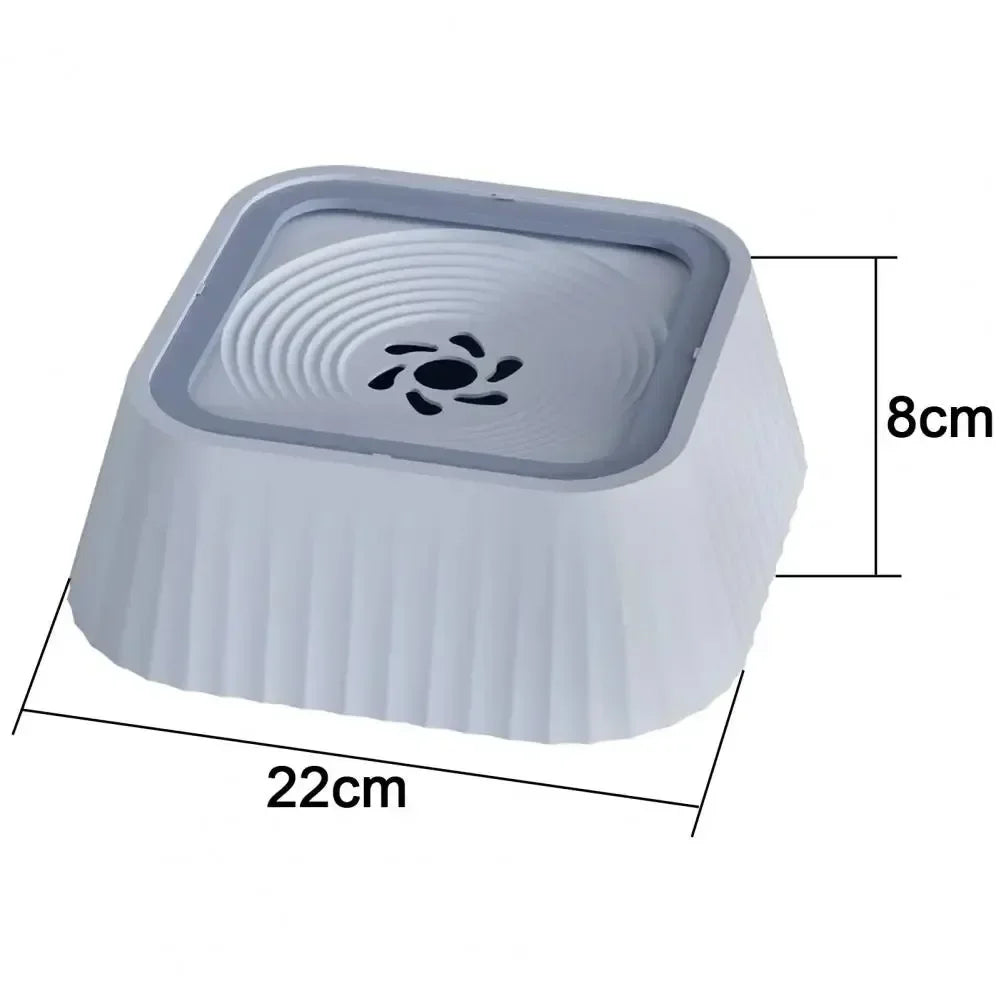 No-Spill Floating Plate Pet Water Bowl