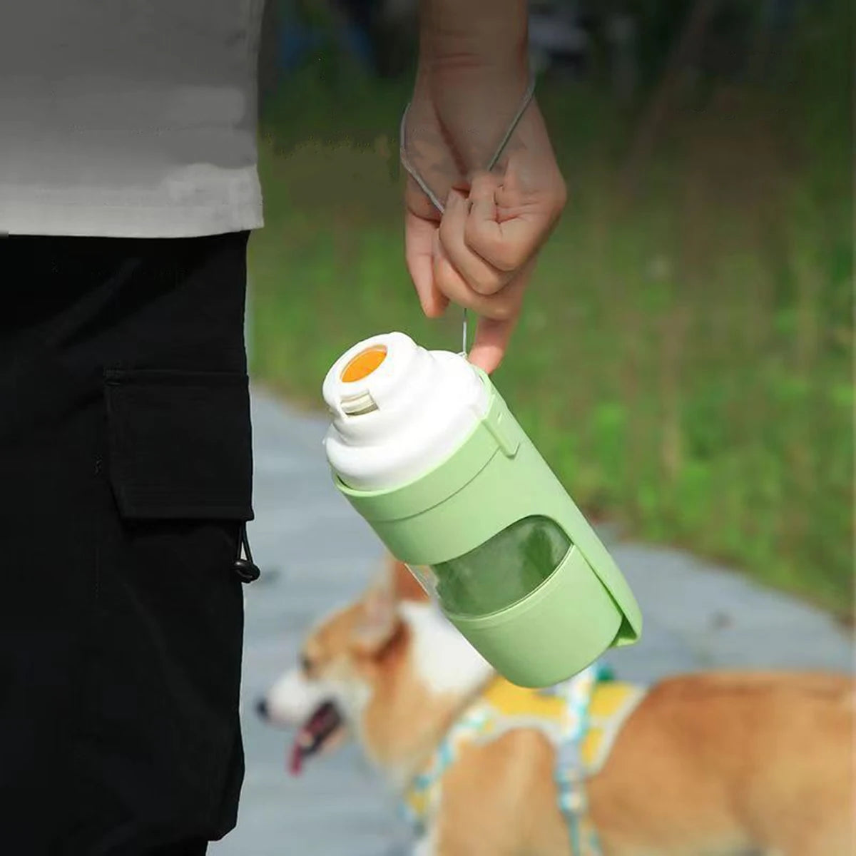 2-in-1 Portable Pet Water & Food Bottle