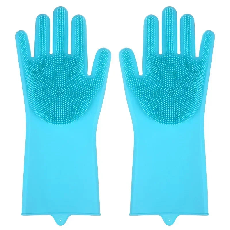 2-Pack Silicone Pet Grooming Gloves – Dog & Cat Deshedding Brush