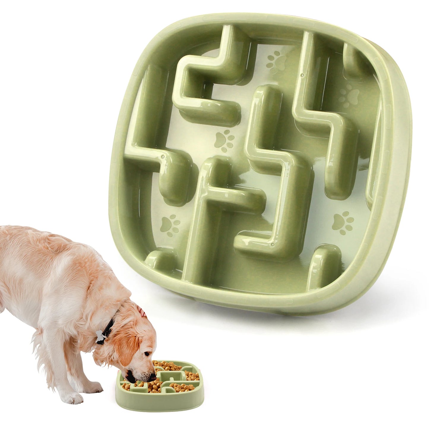 Slow Feeder Dog Bowl – Anti-Choking Puzzle Food Bowl