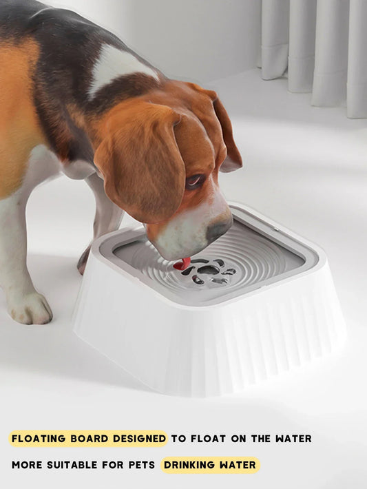 No-Spill Floating Plate Pet Water Bowl