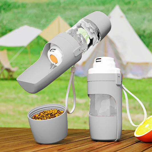 2-in-1 Portable Pet Water & Food Bottle