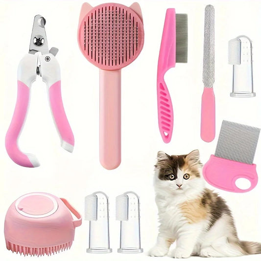 All-in-One Pet Grooming Care Kit (8-Piece Set)