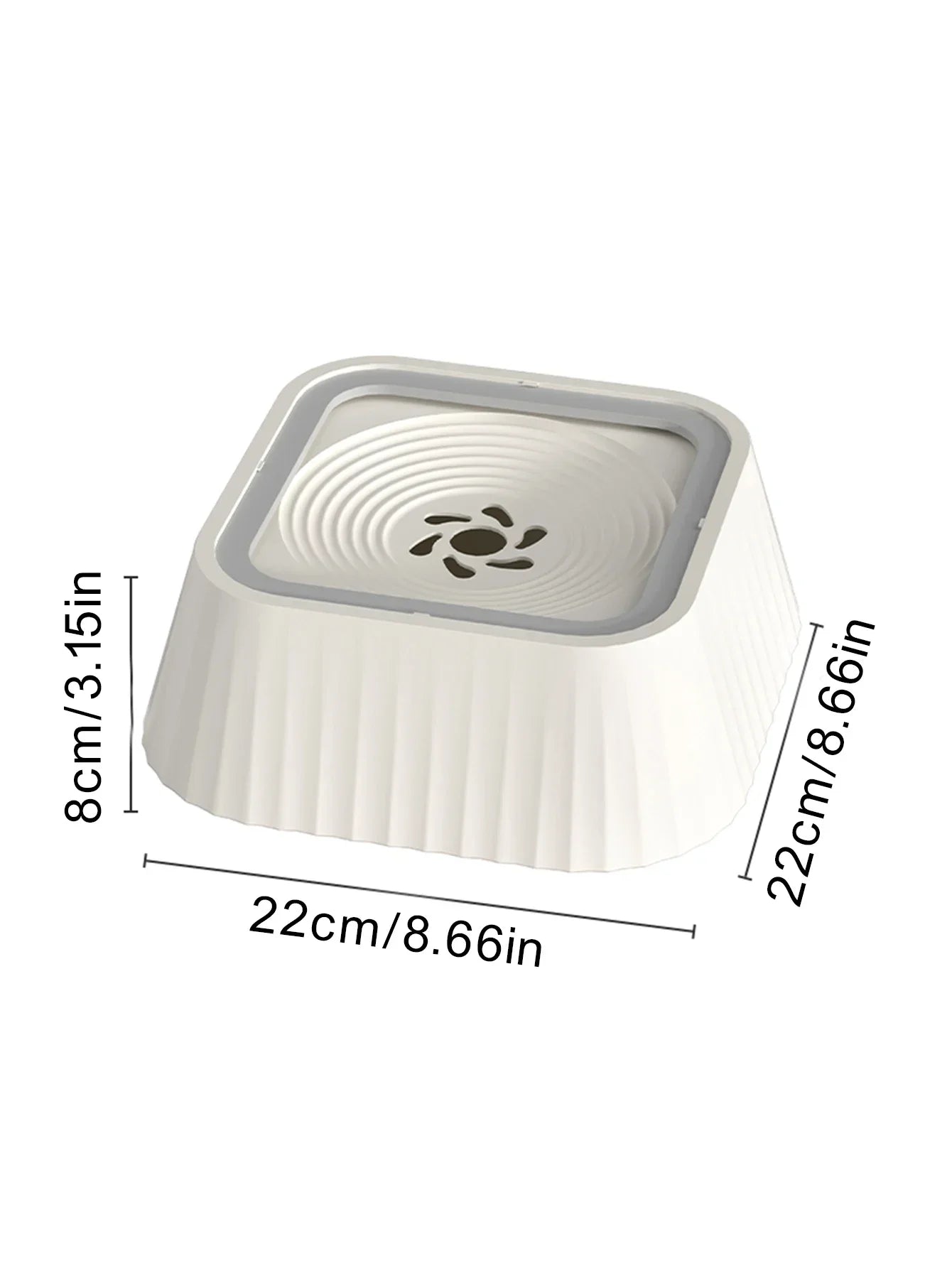 No-Spill Floating Plate Pet Water Bowl