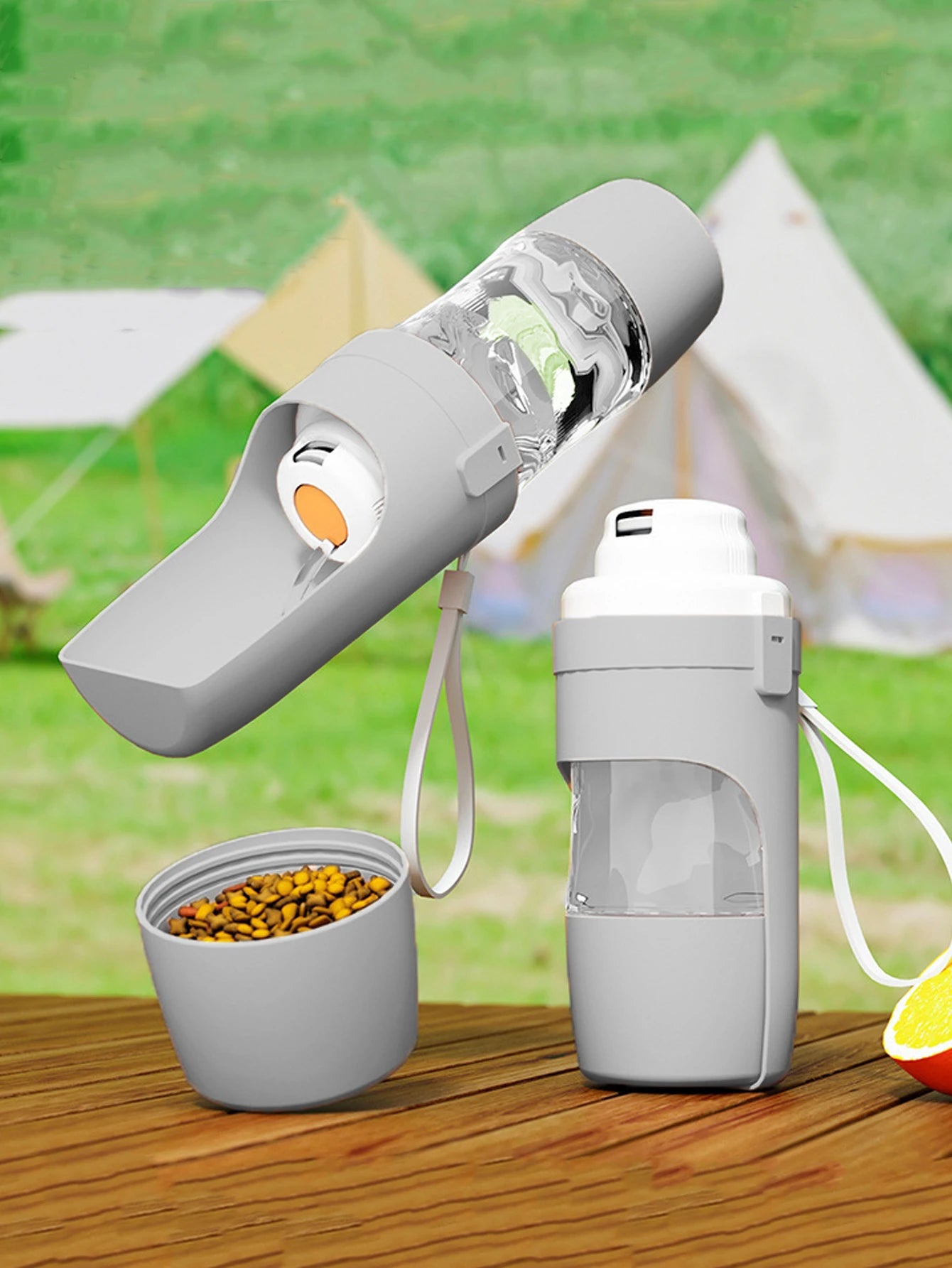 2-in-1 Portable Pet Water & Food Bottle