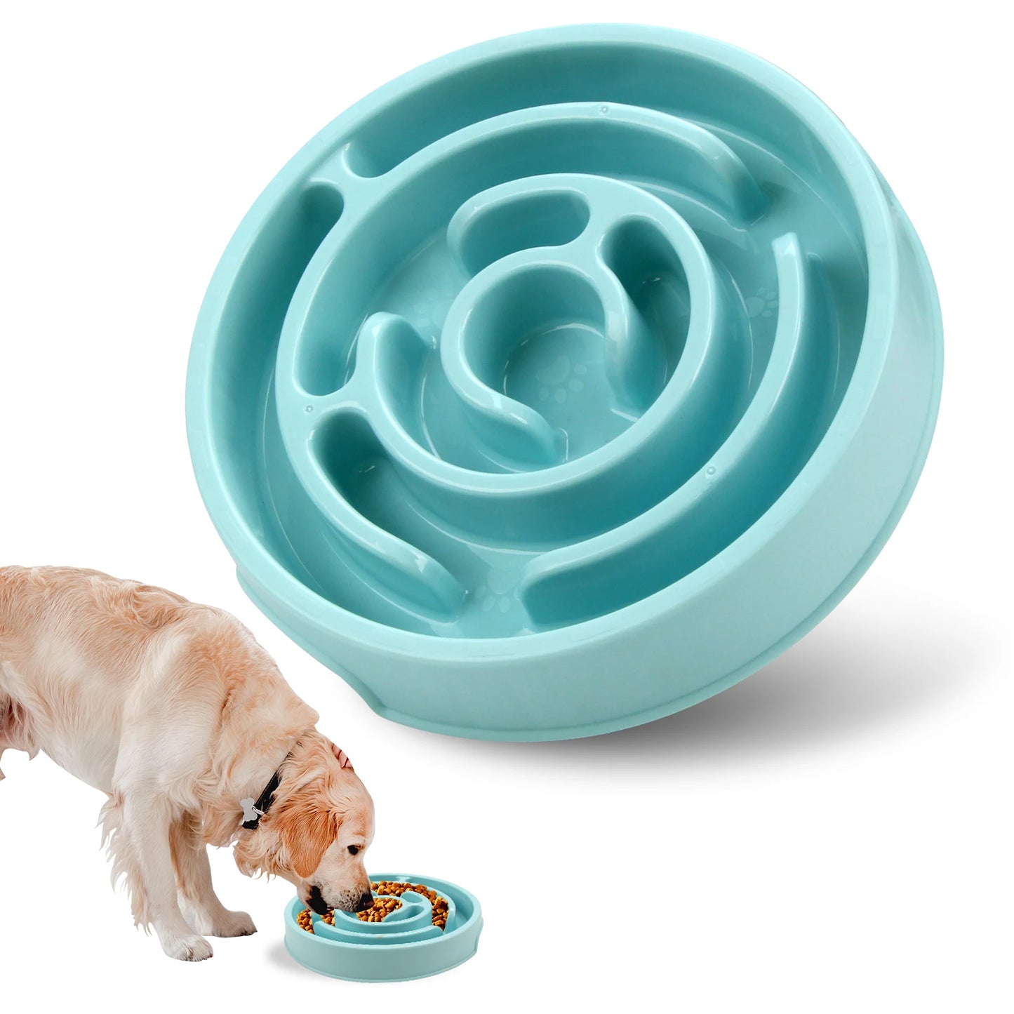 Slow Feeder Dog Bowl – Anti-Choking Puzzle Food Bowl