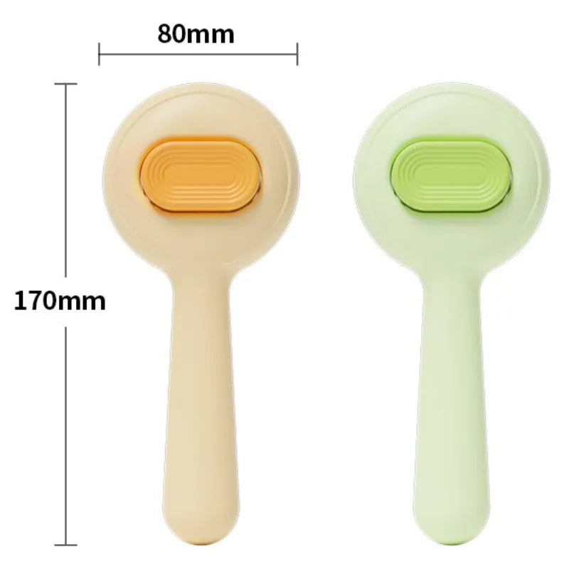 One-Click Self-Cleaning Pet Grooming Brush