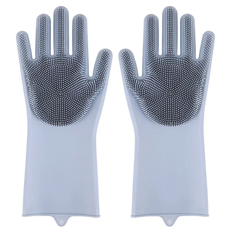 2-Pack Silicone Pet Grooming Gloves – Dog & Cat Deshedding Brush